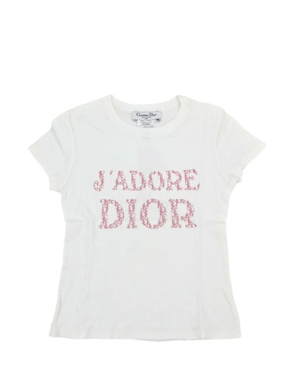 Christian Dior Pre-Owned J'adore Dior logo-print T-shirt - Weiß