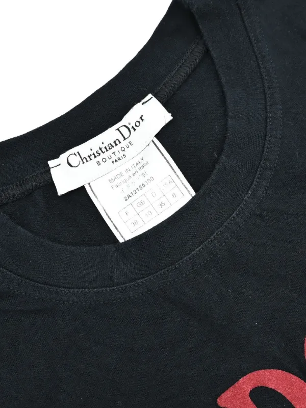 AW2002 J'ADORE DIOR タンクトップ　38 Christian Dior Pre-Owned 2002 J'adoreDior タンクトップ | ブラック