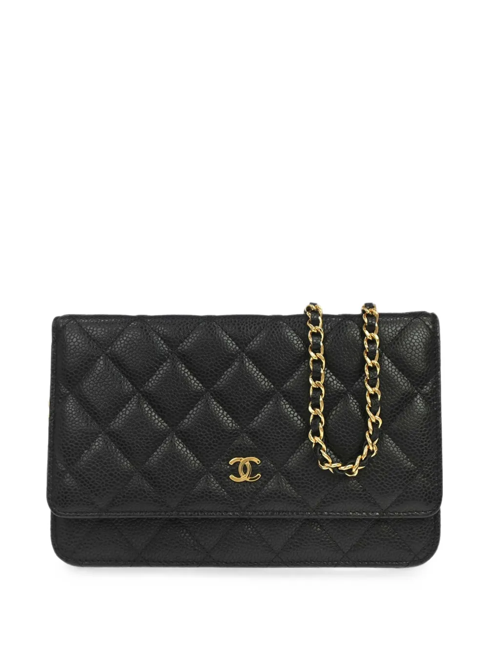 CHANEL Pre-Owned 2013-2014 quilted Caviar shoulder bag - Nero