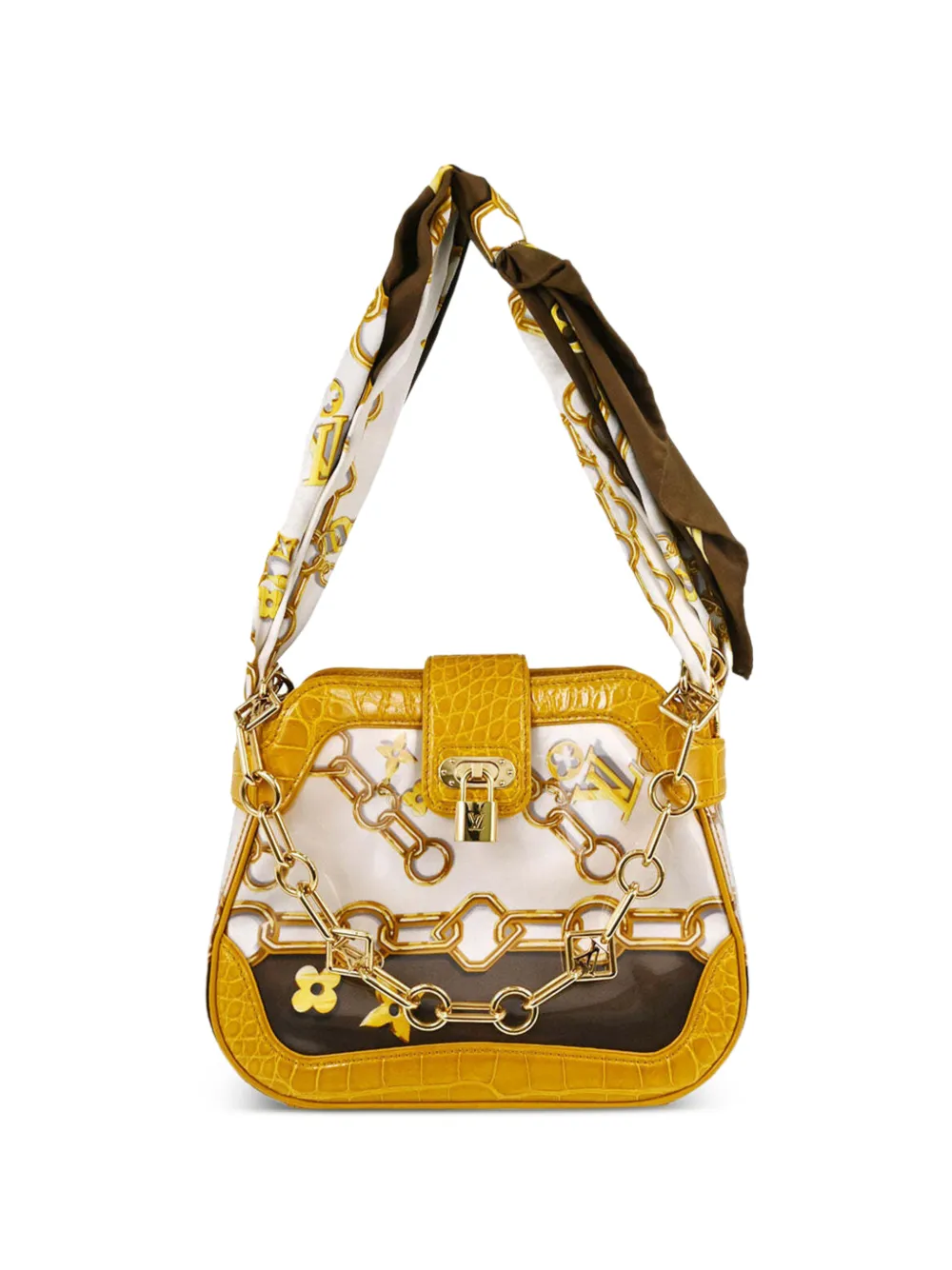 Louis Vuitton Pre-Owned Monogram Charms Linda Scarf shoulder bag - Giallo