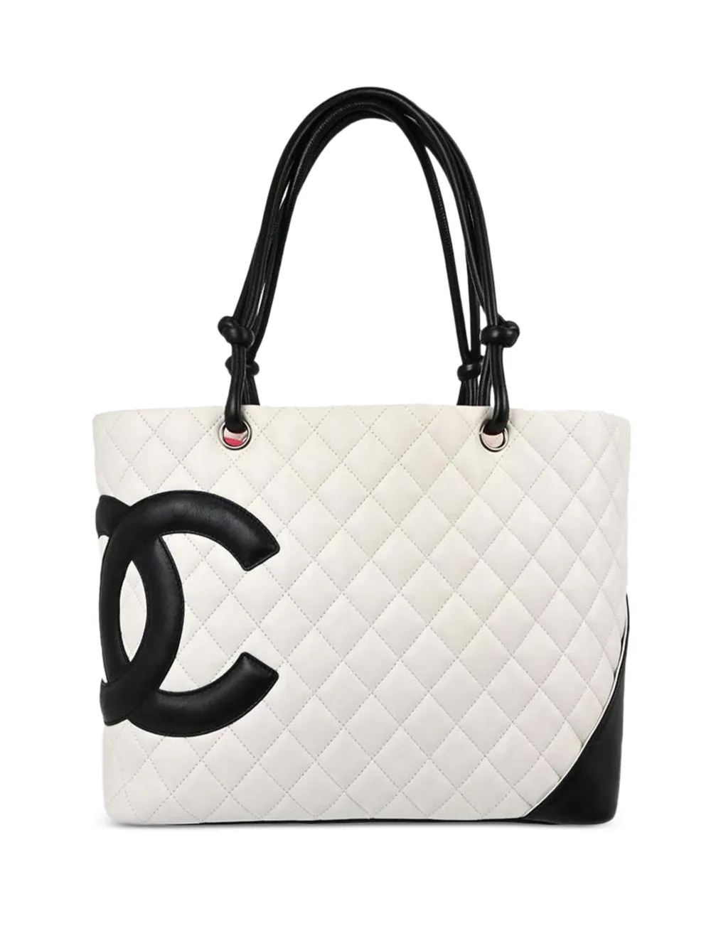 CHANEL Pre-Owned 2005-2006 Cambon Ligne quilted tote bag - Blanc