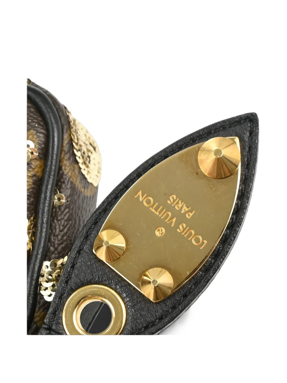 Louis Vuitton Pre-Owned mini Eclipse-pattern sequin-embellished shoulder bag Bruin