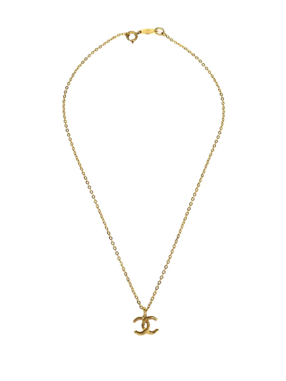 CHANEL Pre-Owned CC-logo necklace - Oro