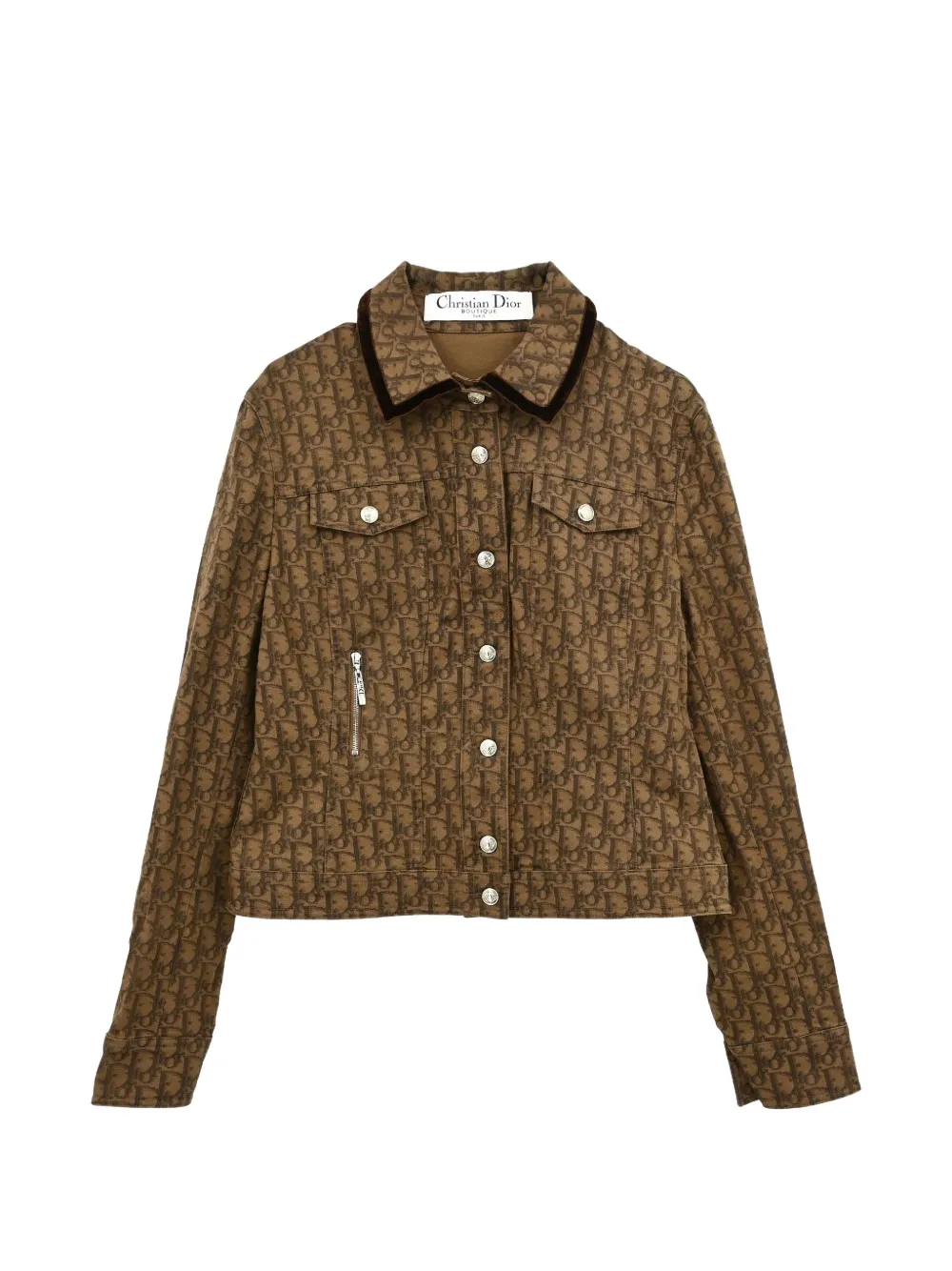 Christian Dior Pre-Owned 2005 Romantic Trotter denim jacket - Marron Christian Dior Pre-Owned 2005 Romantic Trotter denim jacket - Marron
