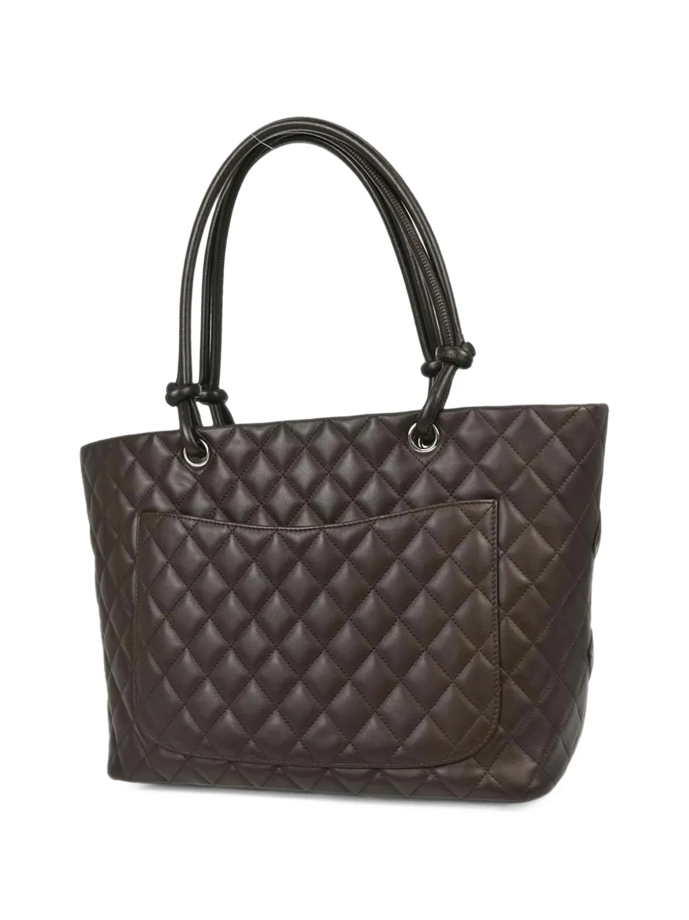 CHANEL Pre-Owned 2005-2006 Cambon Ligne quilted tote bag - Marrone