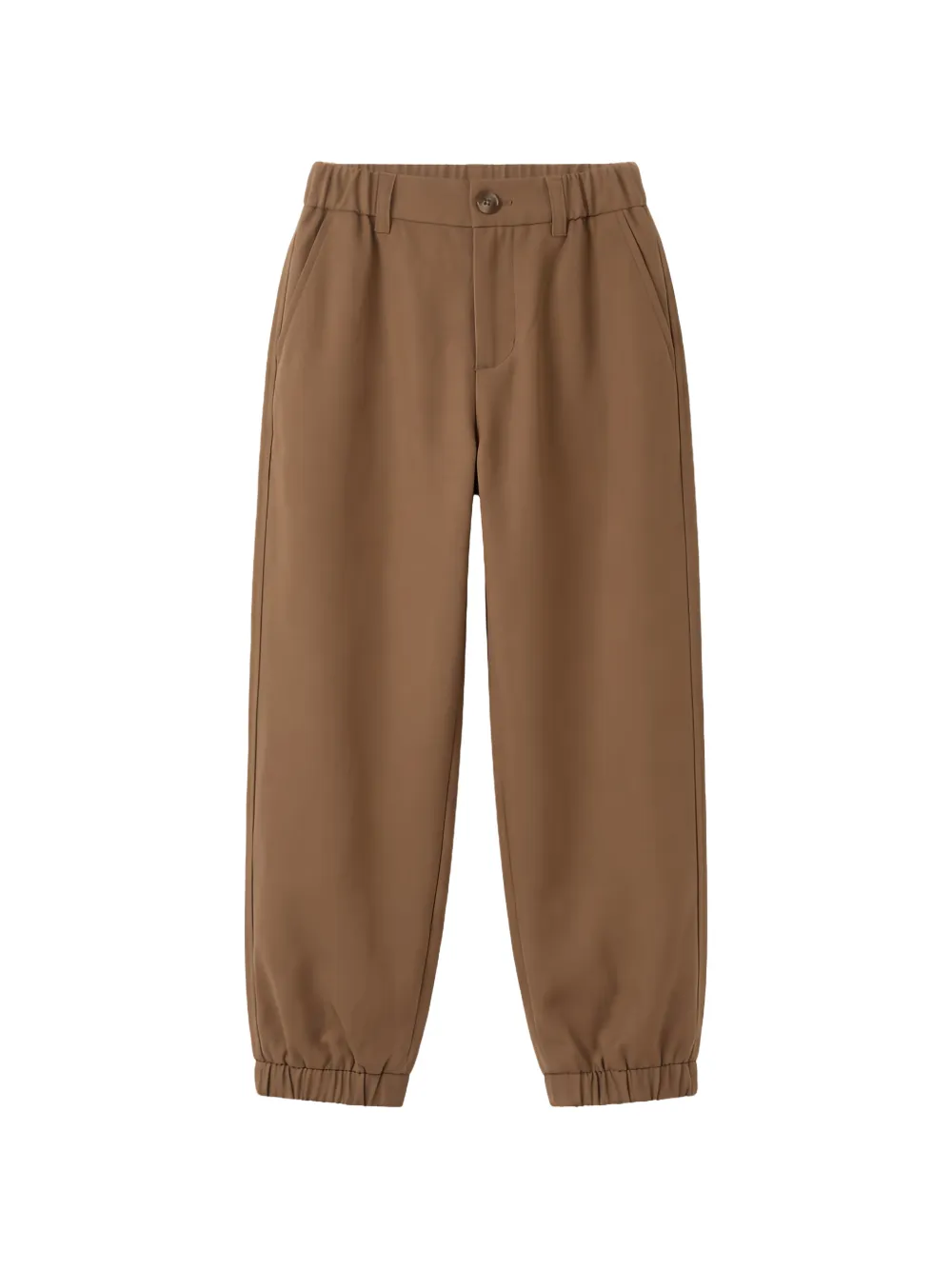 Moncler Enfant Broek met logopatch Beige