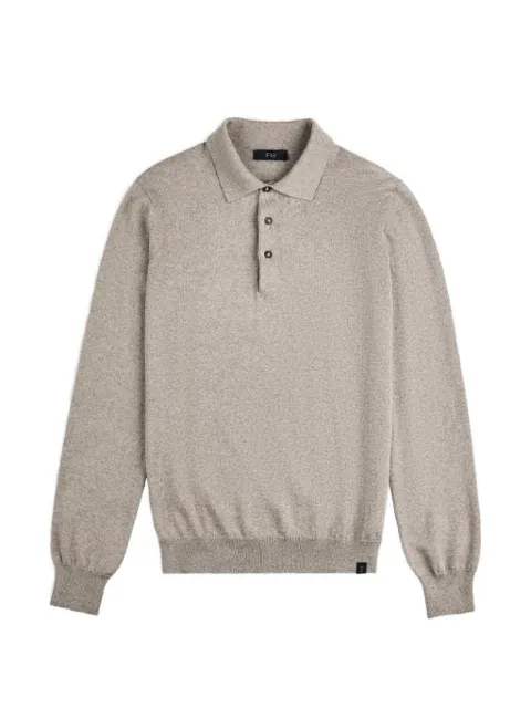 Fay long-sleeve polo sweater