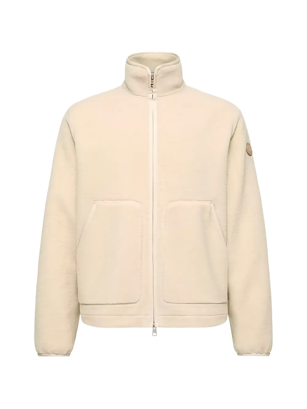 Moncler zip-up fleece jacket - Tons neutres