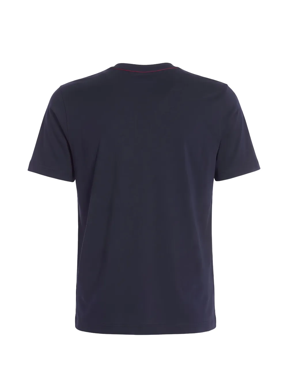 Kiton logo-embroidered T-shirt Blauw
