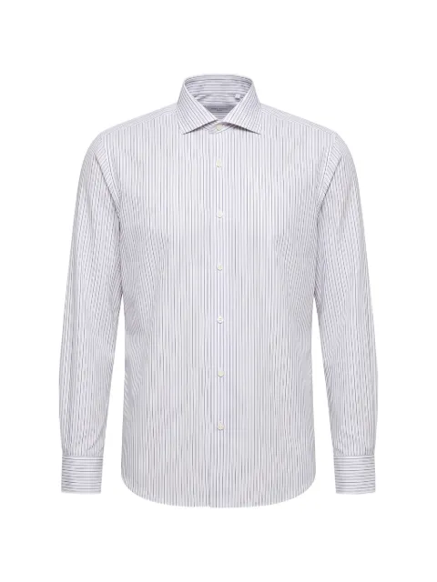 Peserico vertical-stripe long-sleeve shirt