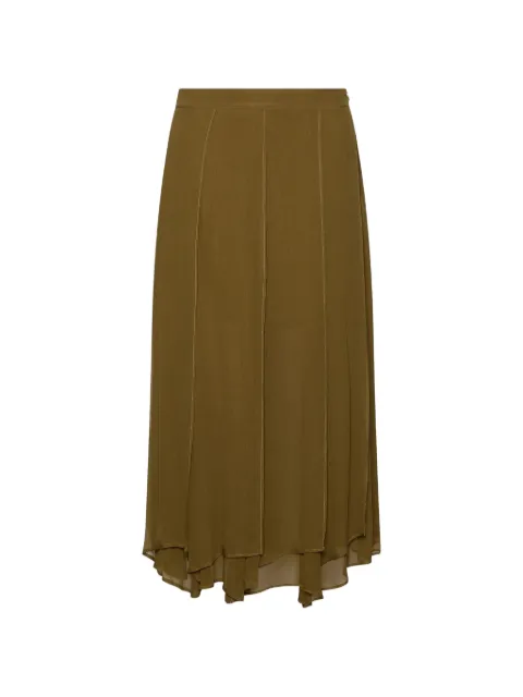 Marella Mllzattera panelled handkerchief-hem midi skirt
