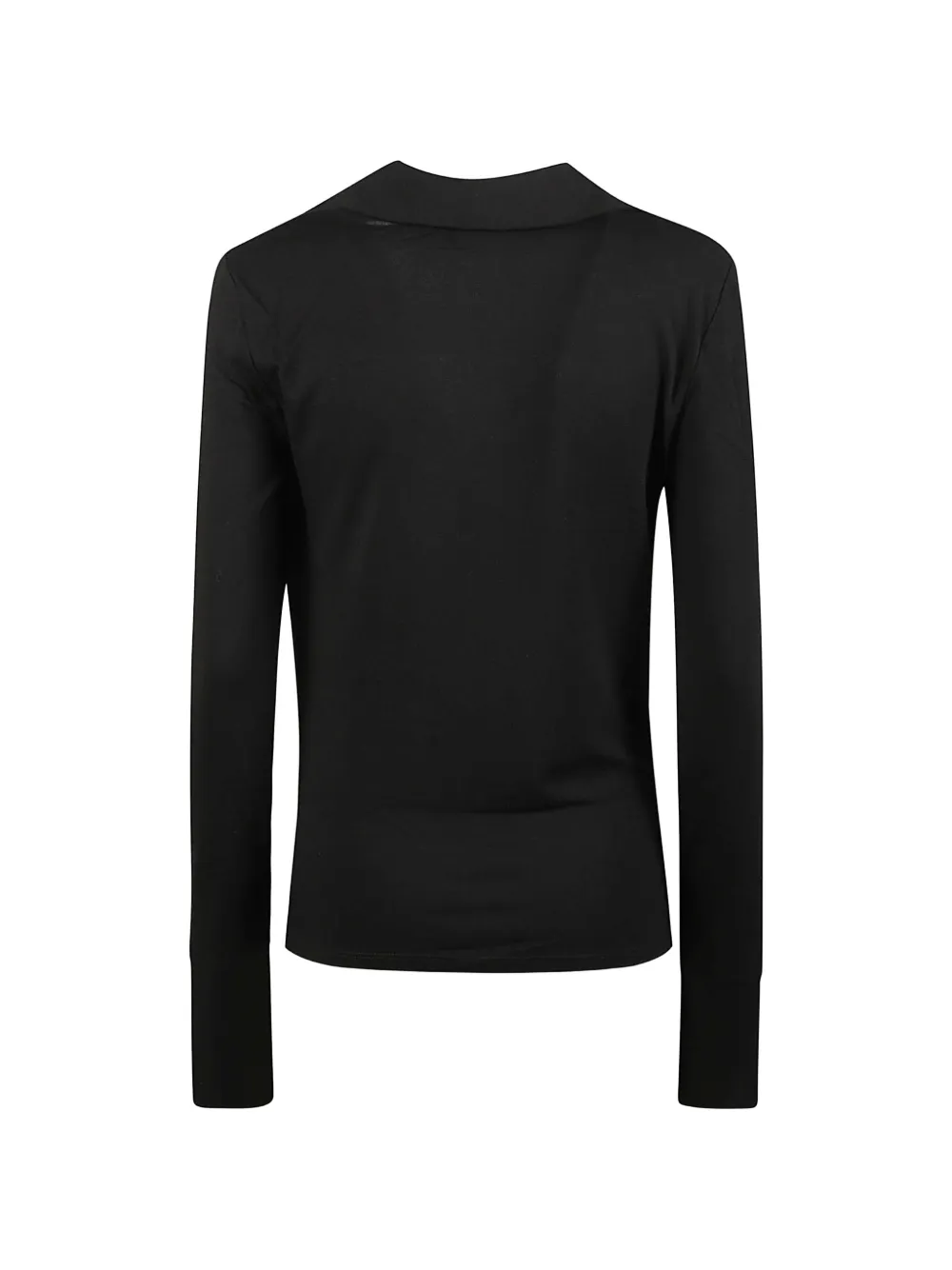 Patrizia Pepe cowl-neck long-sleeve top Zwart