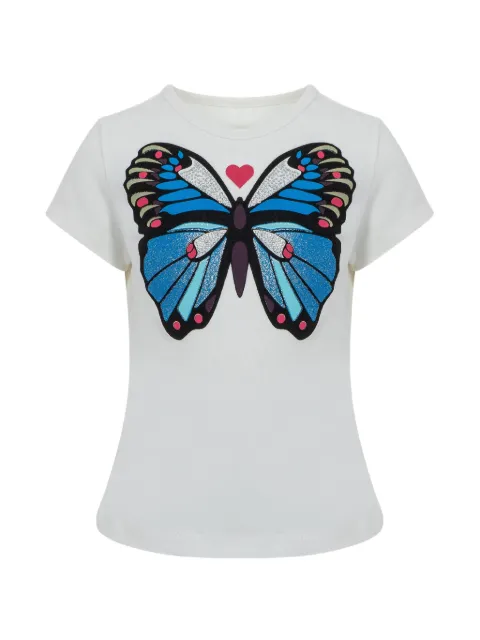 Lapin House butterfly-print T-shirt