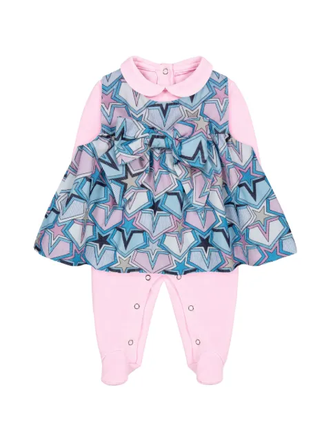 Lapin House x Mary Katrantzou star-print bow-detail bodysuit