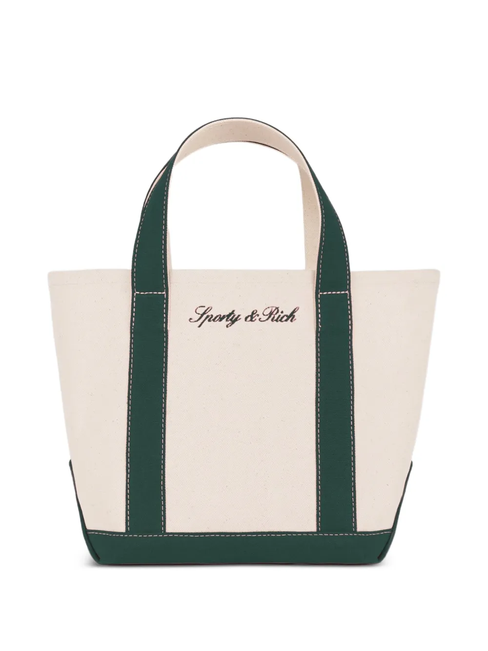 Sporty & Rich Serif Logo tote bag - Weiß
