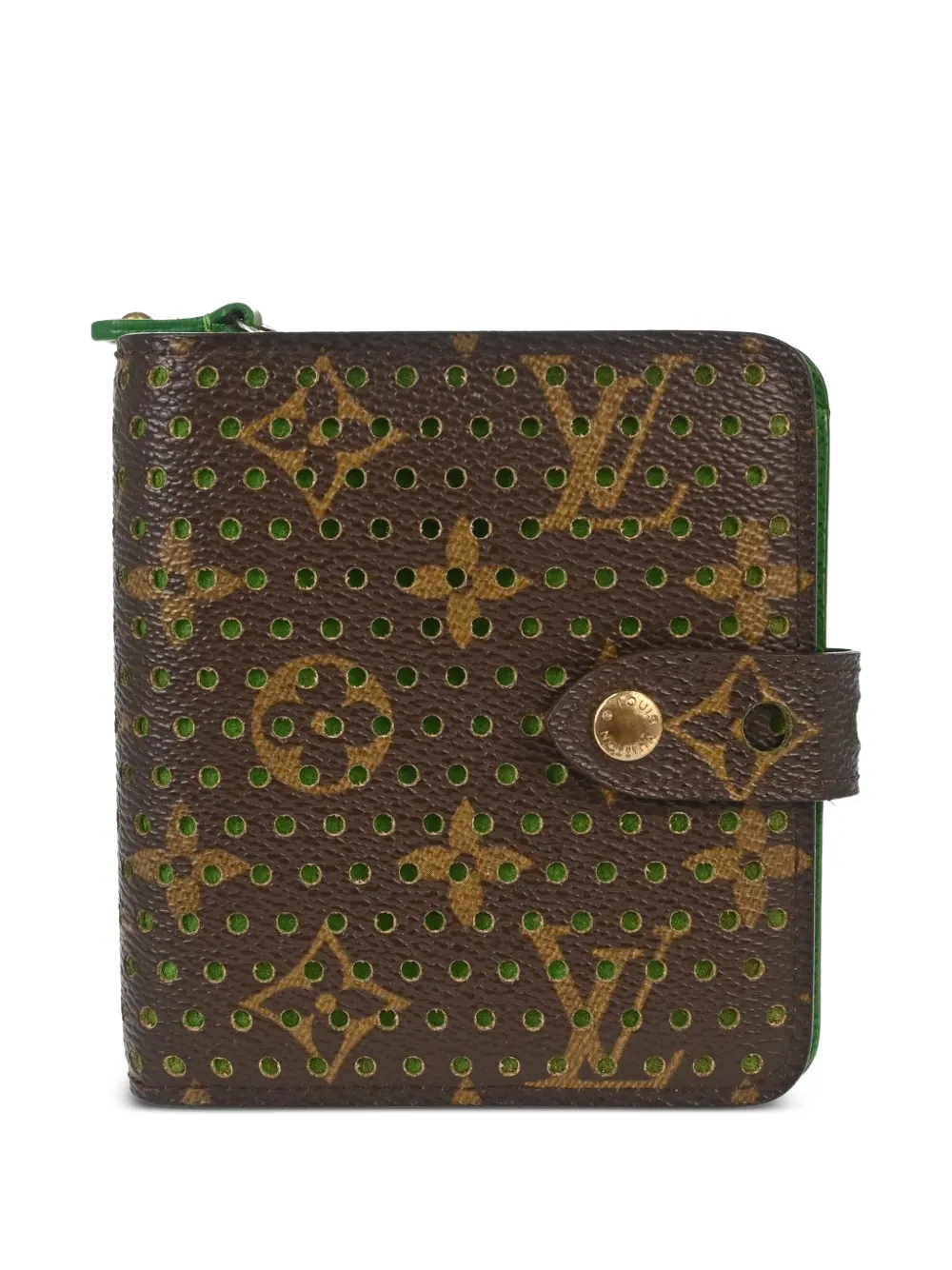 Louis Vuitton Pre-Owned 2006 monogram-pattern zip-fastening wallet - Braun