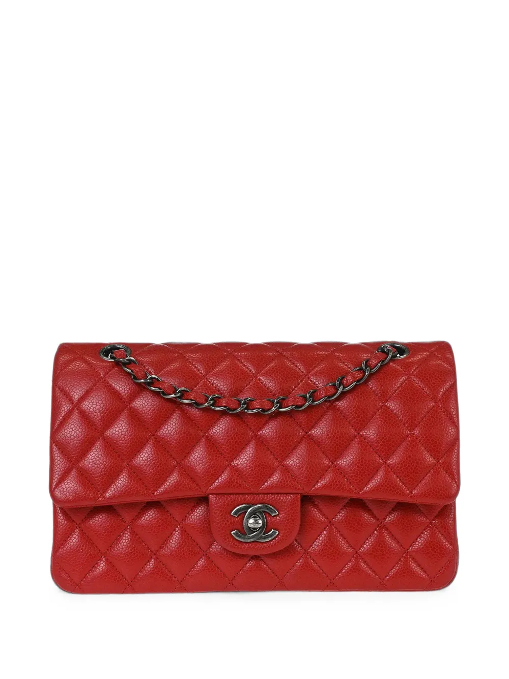 CHANEL Pre-Owned 2015-2016 medium Classic Double Flap shoulder bag - Red