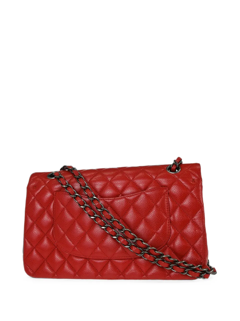 CHANEL Pre-Owned 2015-2016 medium Classic Double Flap schoudertas Rood