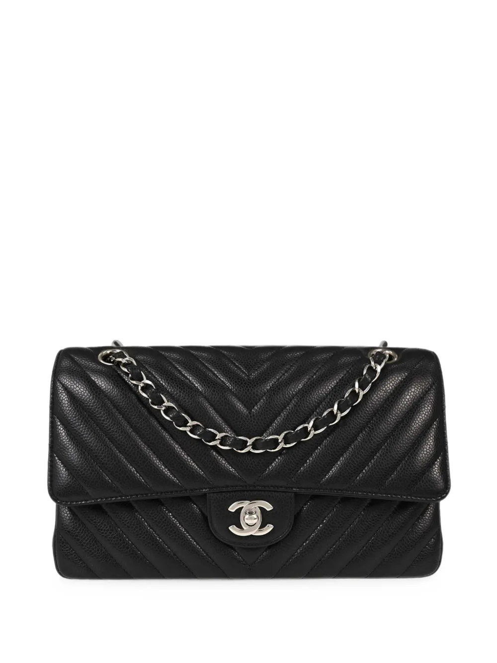 CHANEL Pre-Owned 2018-2019 medium Classic Double Flap shoulder bag - Nero