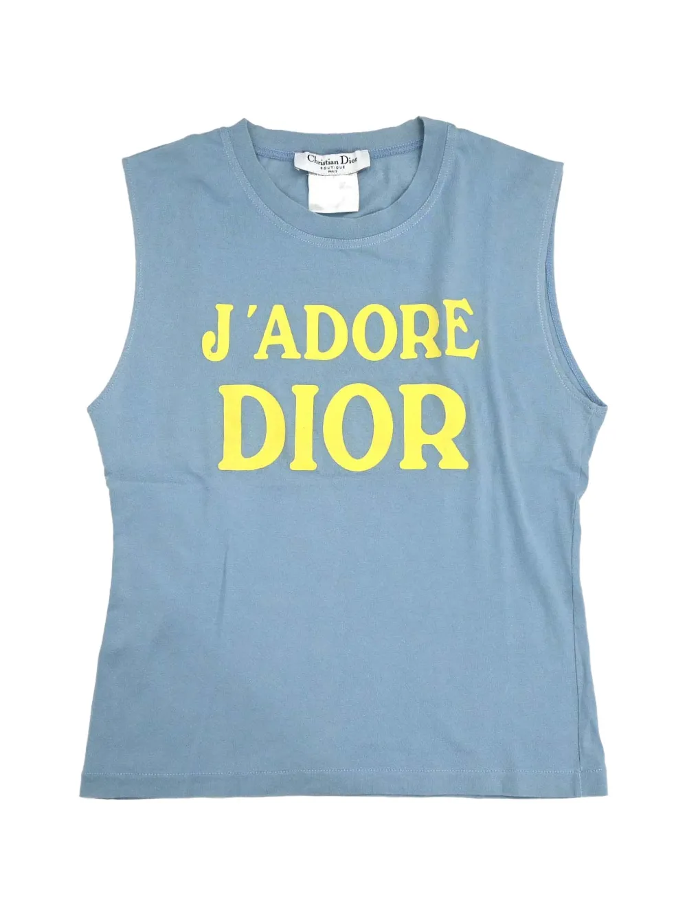 Christian Dior Pre-Owned 2002 J'Adore Dior slogan tank top - Blau