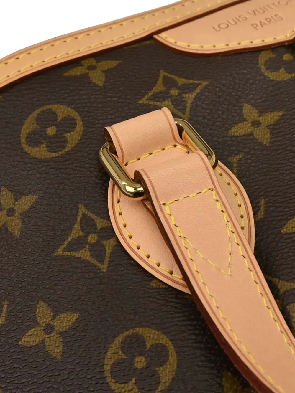 Louis Vuitton Pre-Owned PM Palermo Monogram canvas shopper met logobedel Bruin
