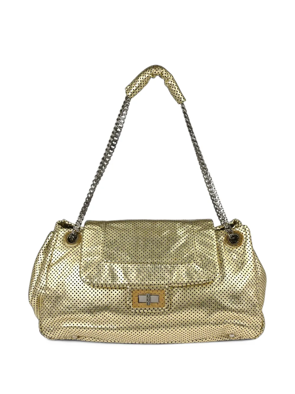 CHANEL Pre-Owned 2008-2009 Mademoiselle Lock Accordion shoulder bag - Gold