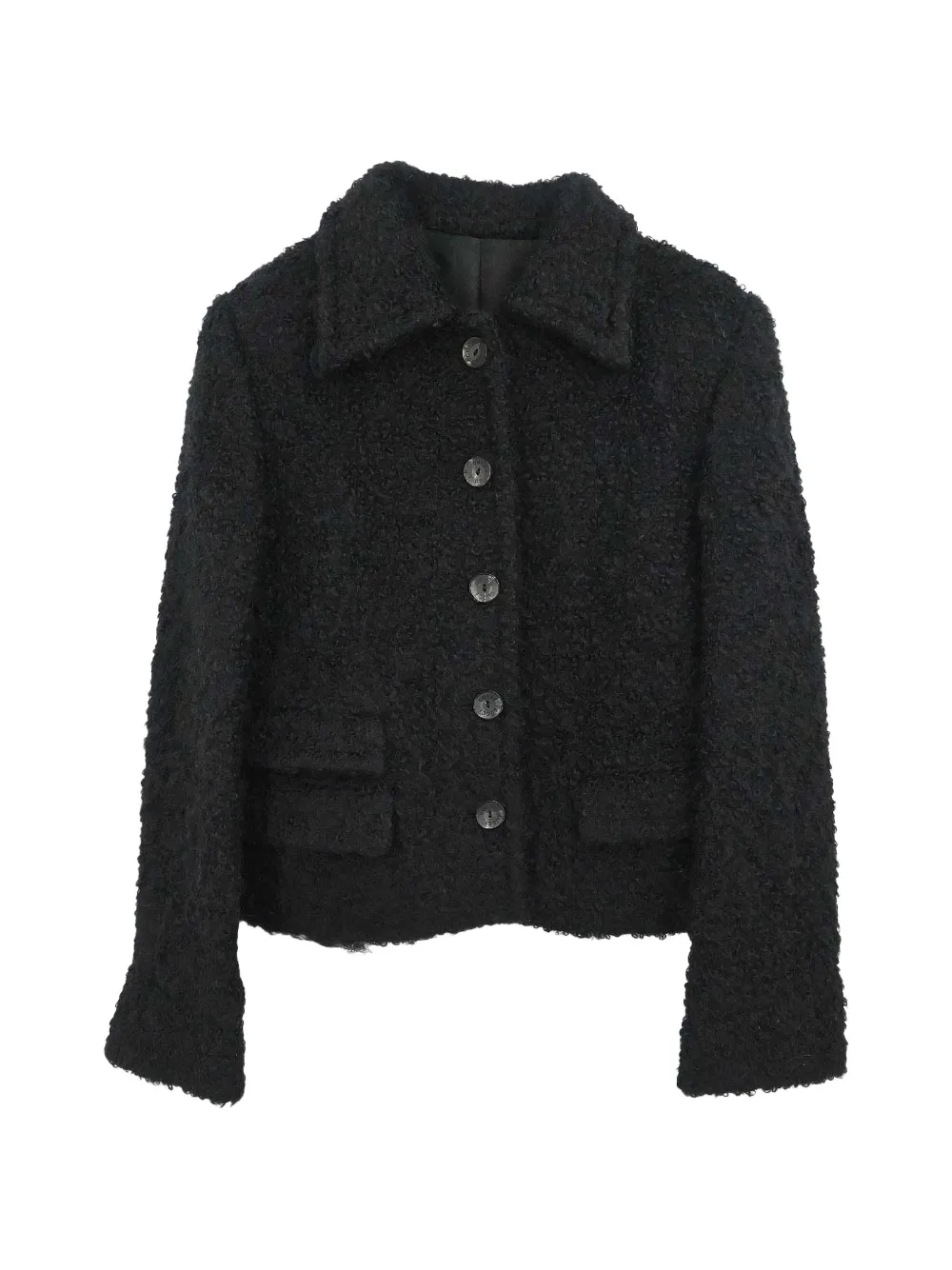 Gucci Pre-Owned 1995 button-up cropped jacket - Noir