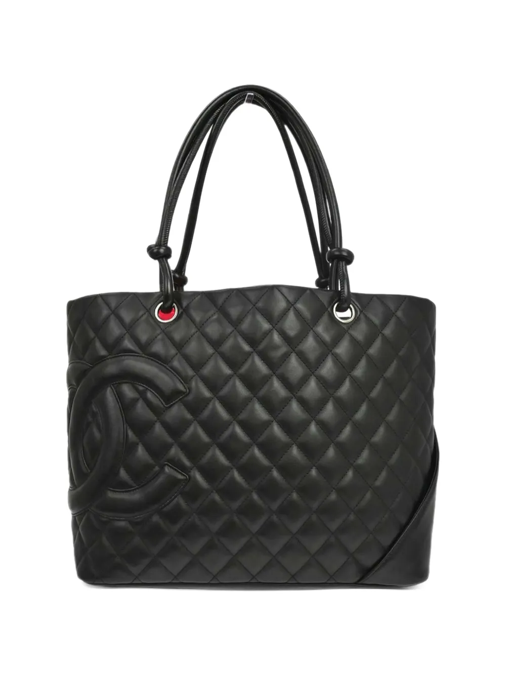 CHANEL Pre-Owned 2005-2006 Cambon Ligne quilted tote bag - Nero