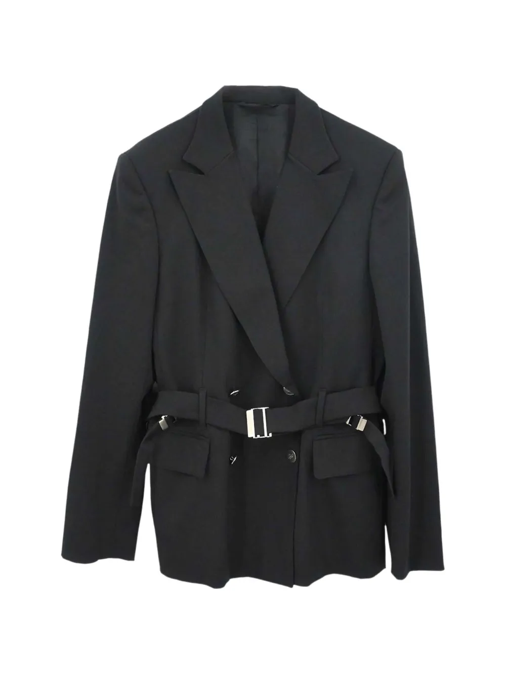 Gucci Pre-Owned x Tom Ford 1998 belted double-breasted jacket - Noir