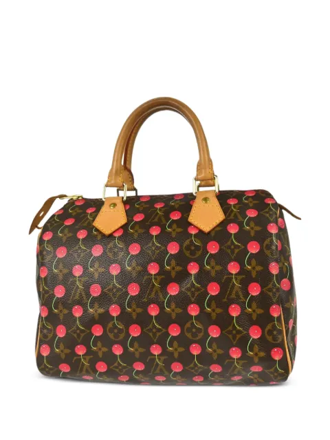 Louis Vuitton Pre-Owned 25 Speedy Monogram cherry tote bag