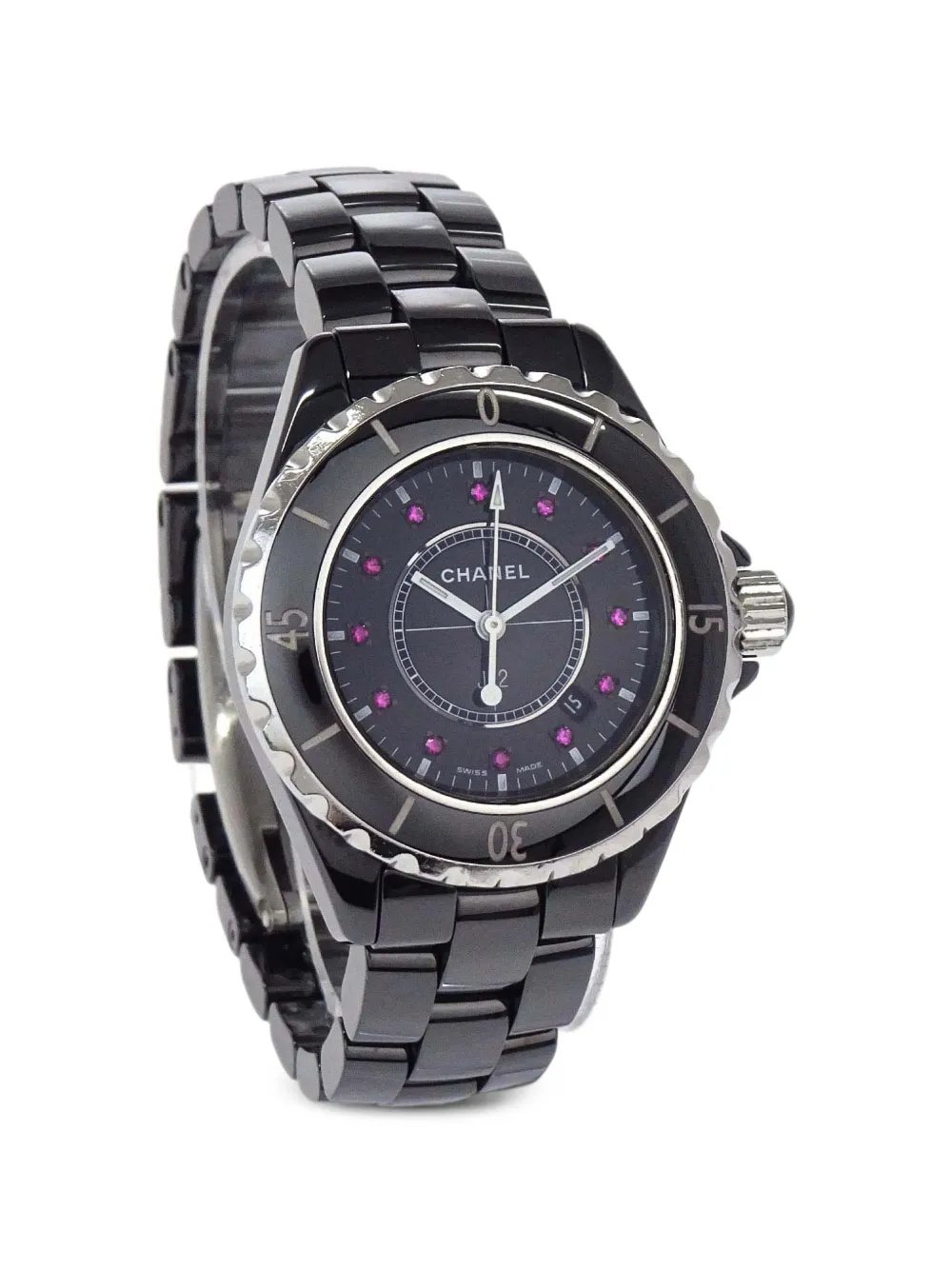 CHANEL Pre-Owned J12 ruby 33mm watch - Nero