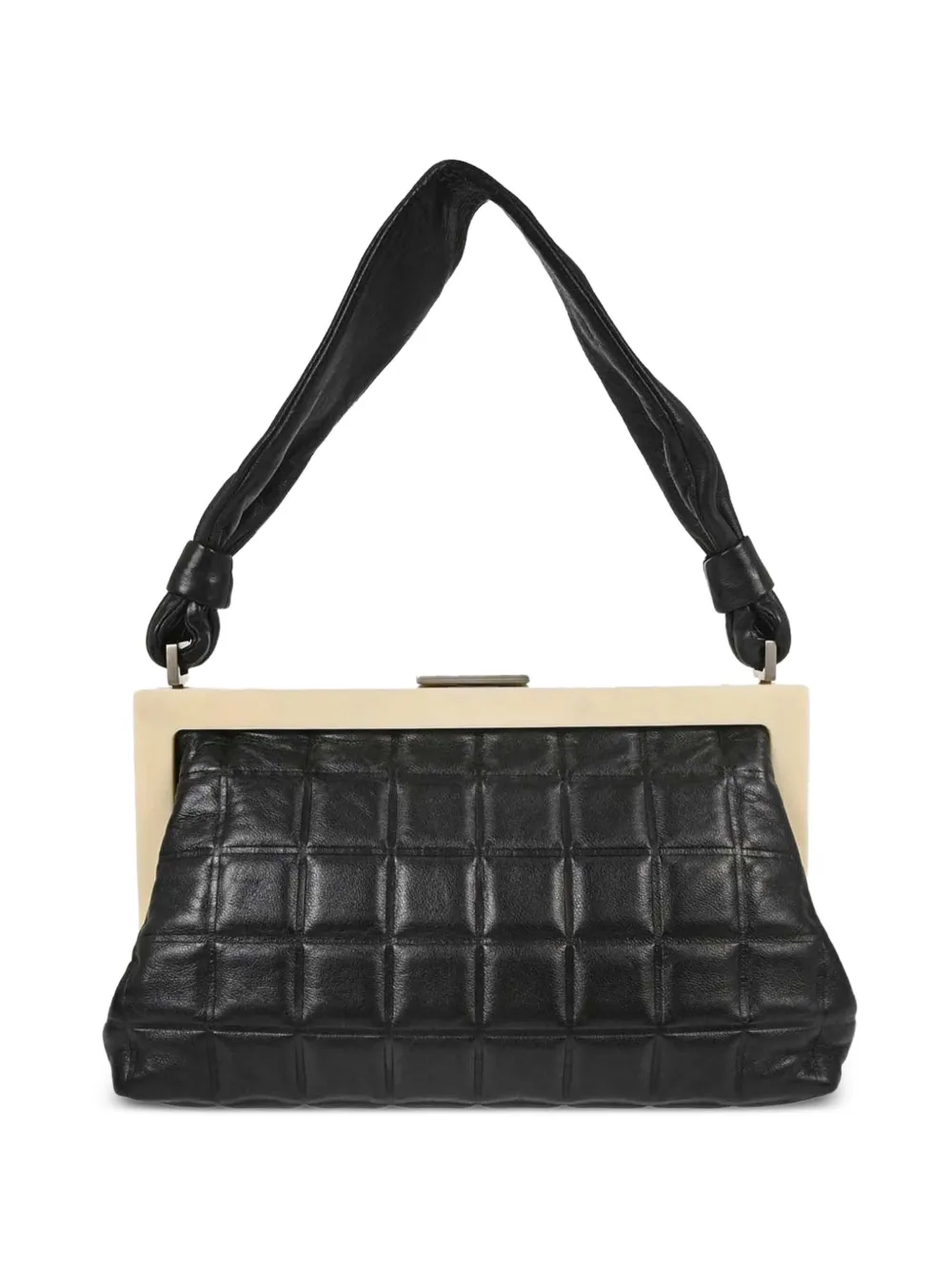 CHANEL Pre-Owned 2002-2003 Choco Bar leather shoulder bag - Schwarz