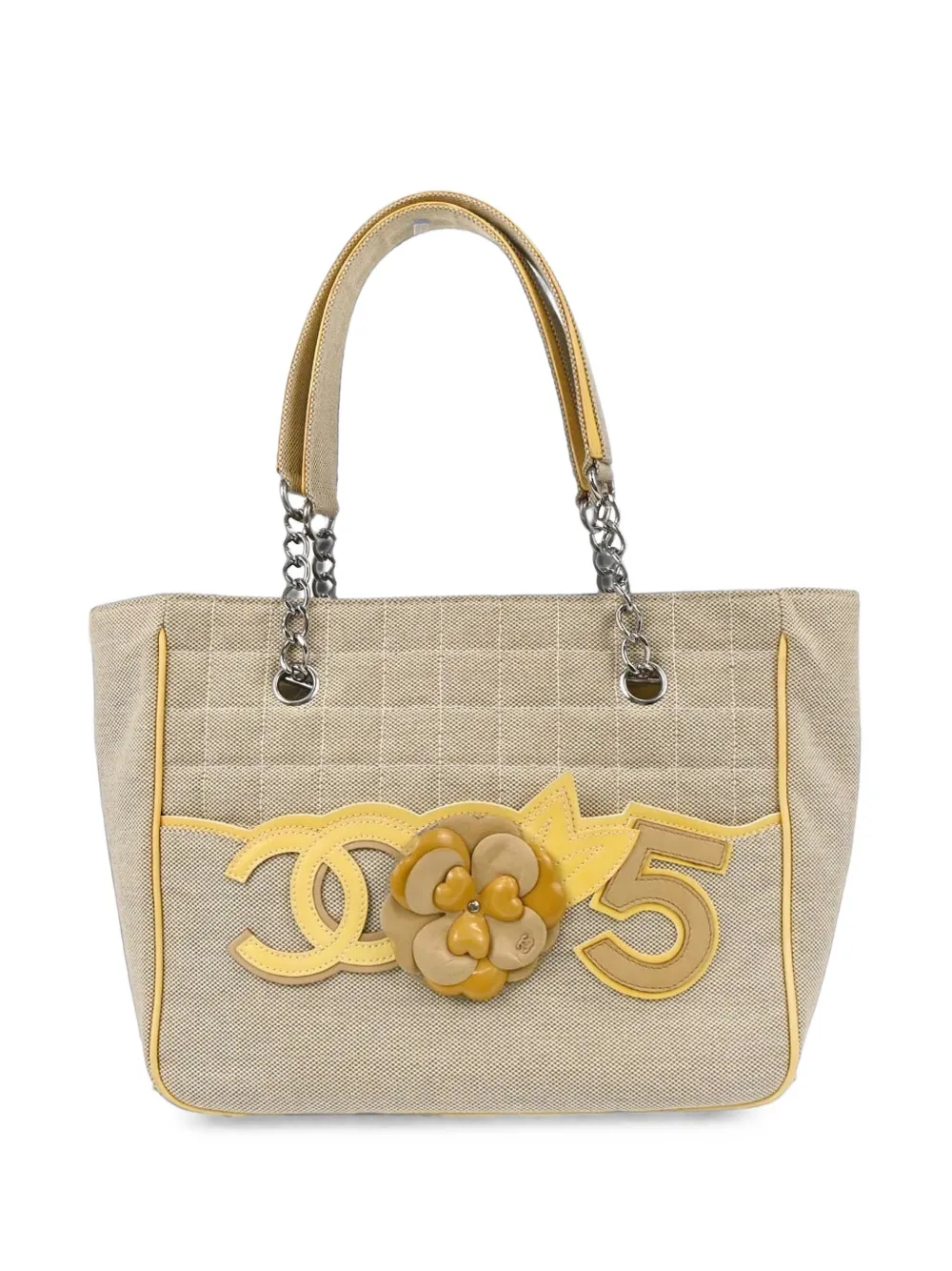 CHANEL Pre-Owned 2005-2006 Camellia No.5 tote bag - Jaune