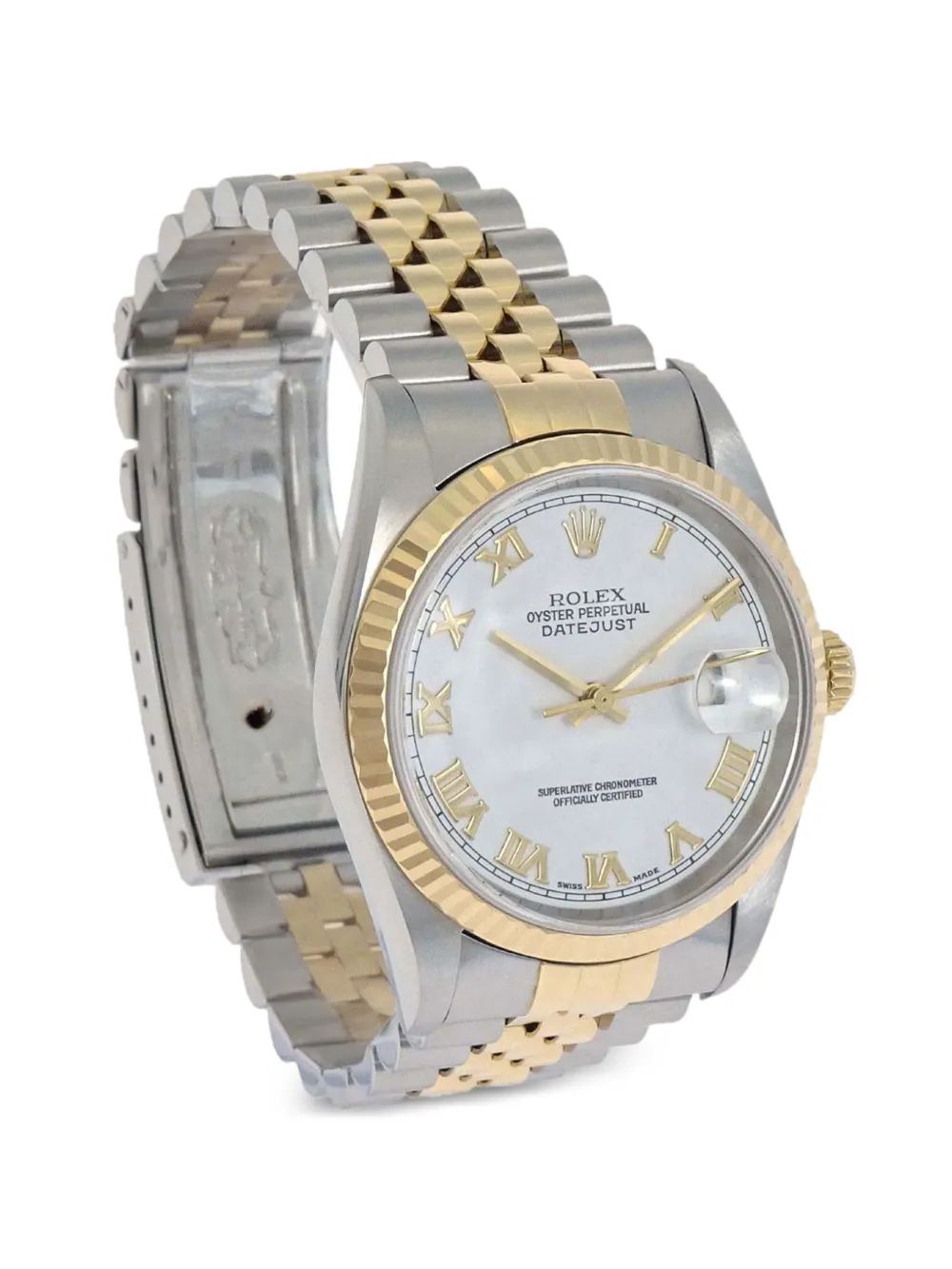 Rolex 2002 Oyster Perpetual Datejust 36mm watch - Blanc