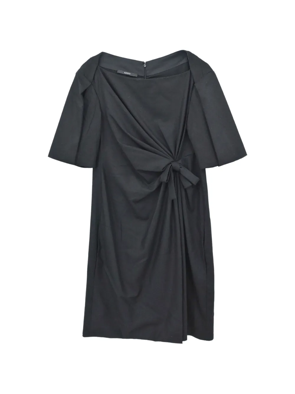 Gucci Pre-Owned 2007 bow-detail draped dress - Noir Gucci Pre-Owned 2007 bow-detail draped dress - Noir