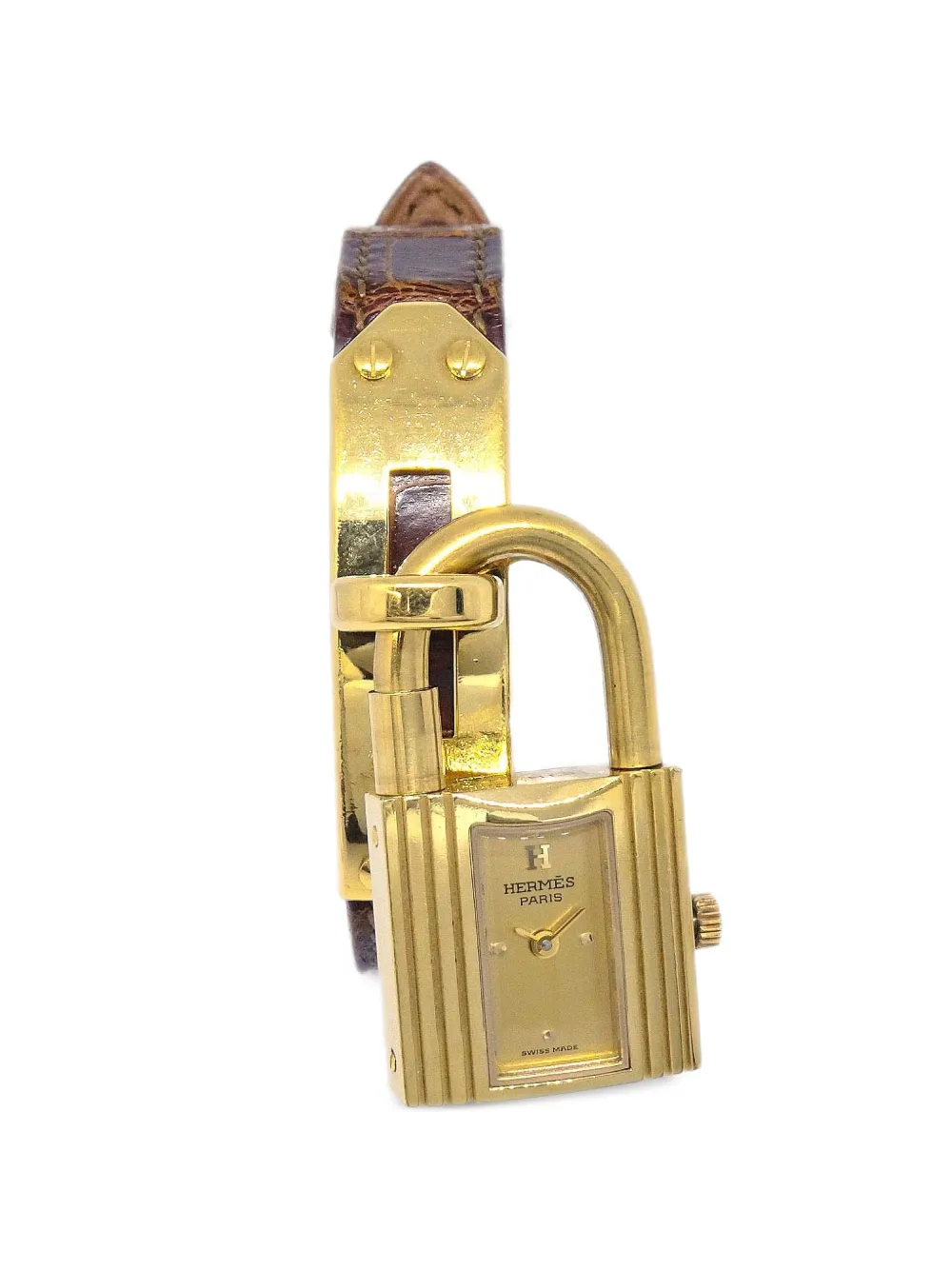 Hermès Pre-Owned Kelly padlock 19cm watch - Gold