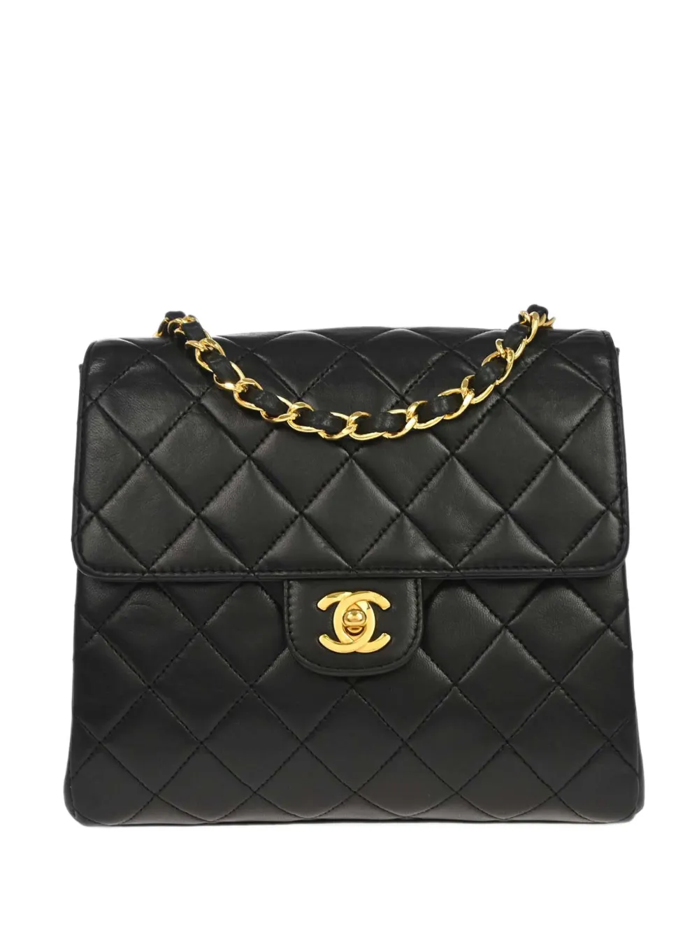 CHANEL Pre-Owned 1989-1991 Single Flap quilted shoulder bag - Nero