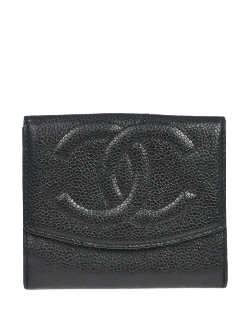 CHANEL Pre-Owned Caviar leather bifold wallet - Nero