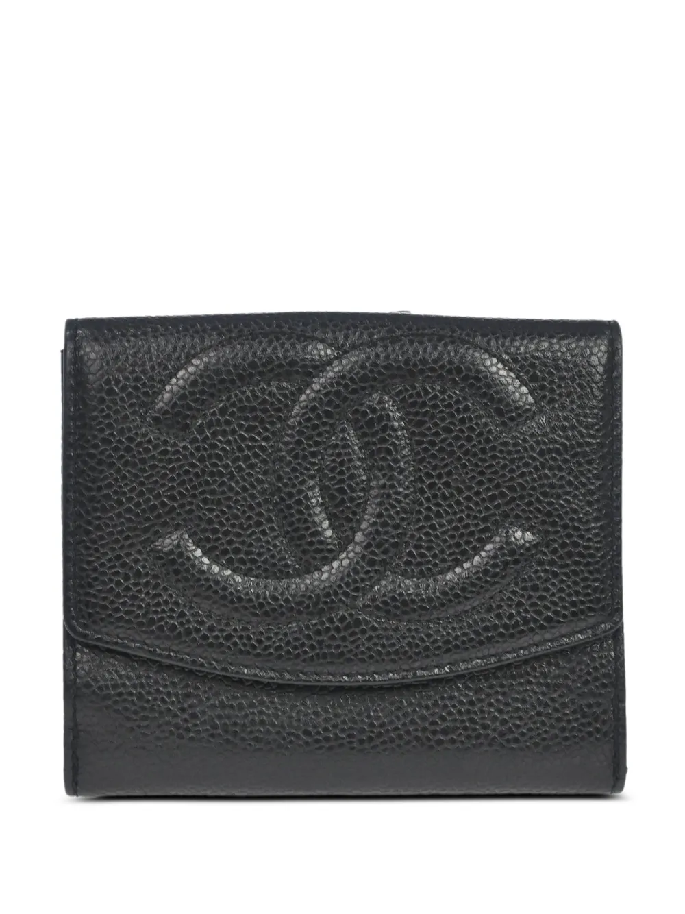 CHANEL Pre-Owned Caviar leather bifold wallet - Black