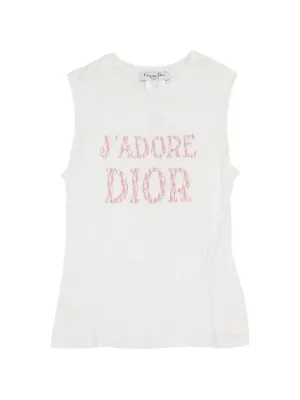 Christian Dior Pre-Owned J'adore Dior logo-print T-shirt | White