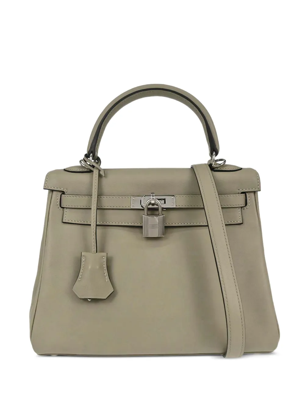 Hermès Pre-Owned 2017 25 Kelly Retourne leather tote bag - Grün