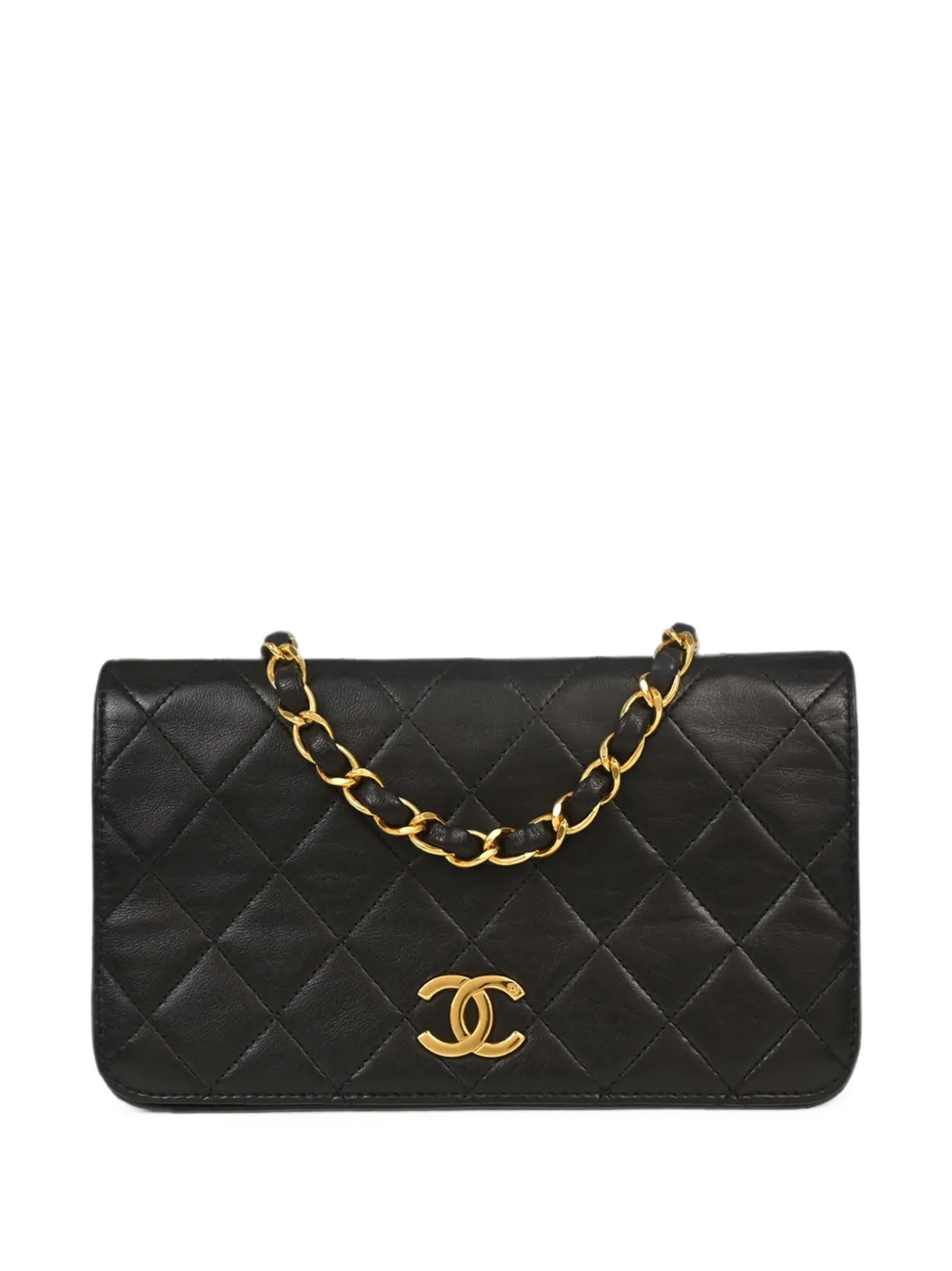 CHANEL Pre-Owned 1994-1996 mini Full Flap quilted cross body bag - Nero