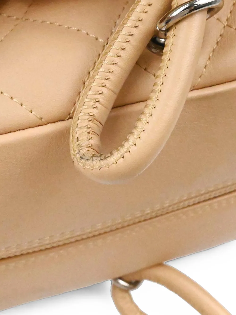 CHANEL Pre-Owned 2005-2006 Cambon Ligne Reporter schoudertas Beige