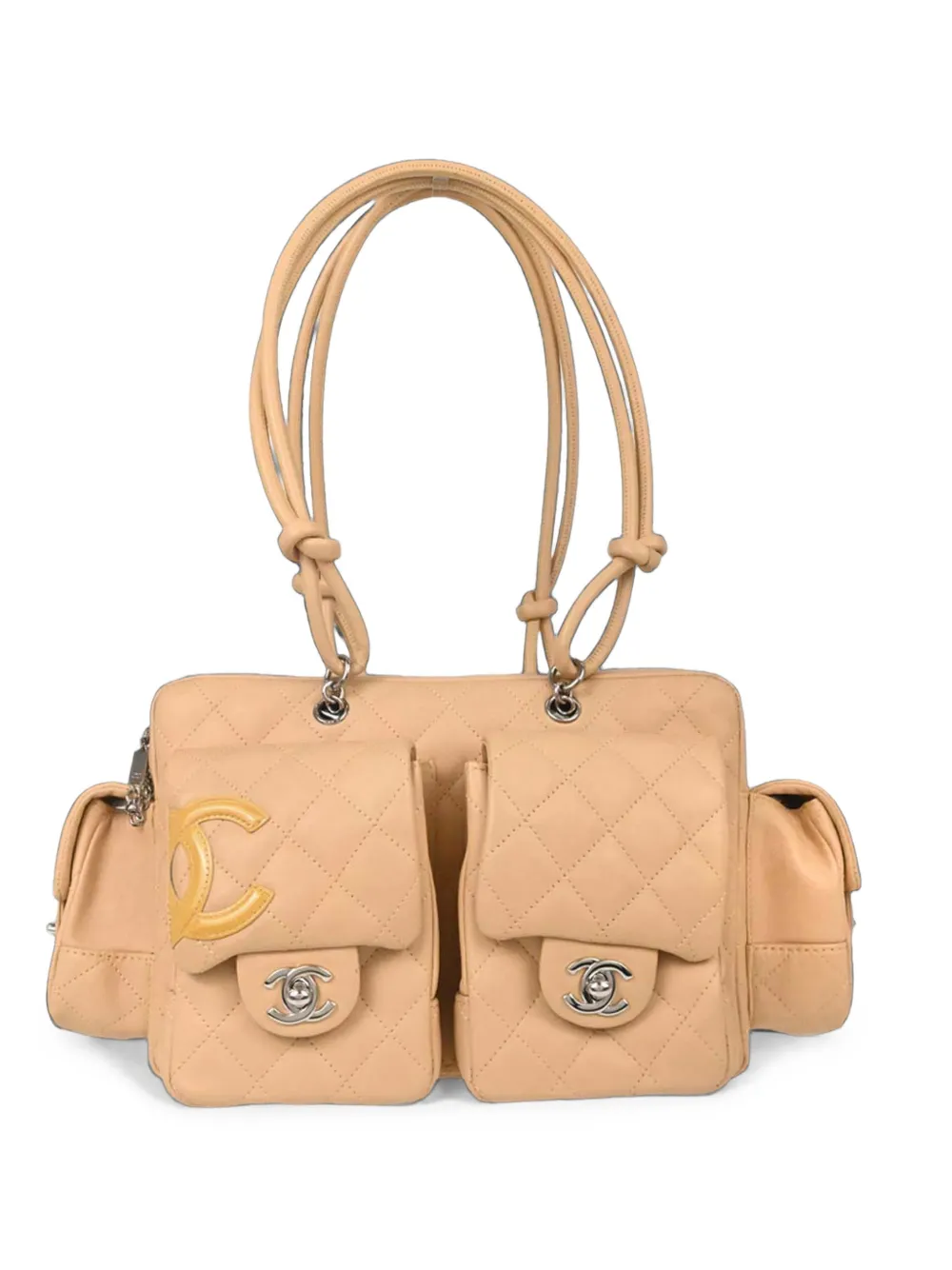CHANEL Pre-Owned 2005-2006 Cambon Ligne Reporter shoulder bag - Neutrals