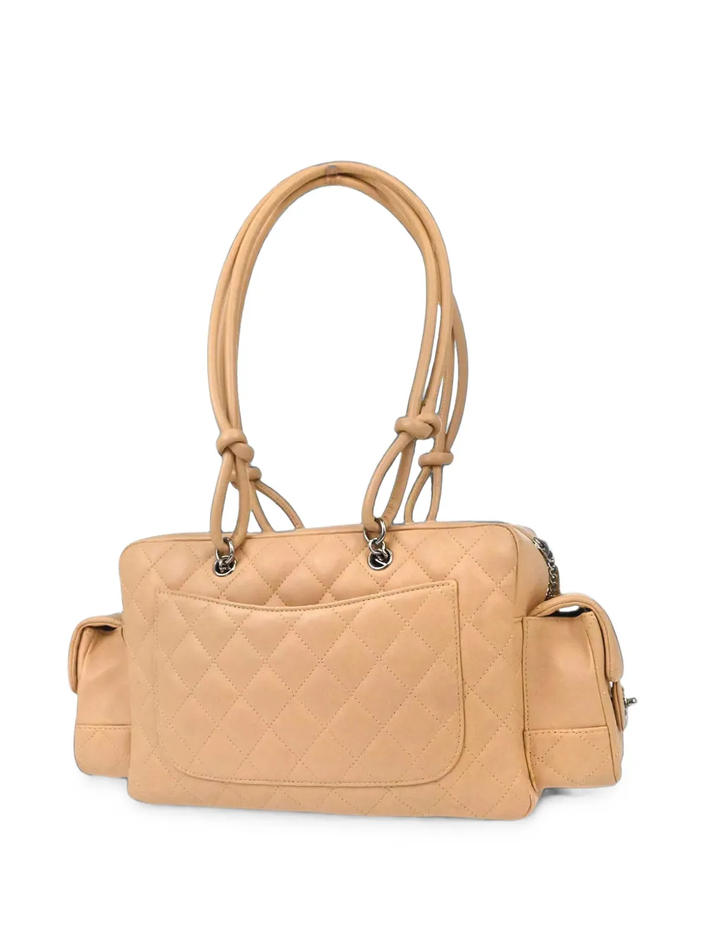 CHANEL Pre-Owned 2005-2006 Cambon Ligne Reporter schoudertas Beige
