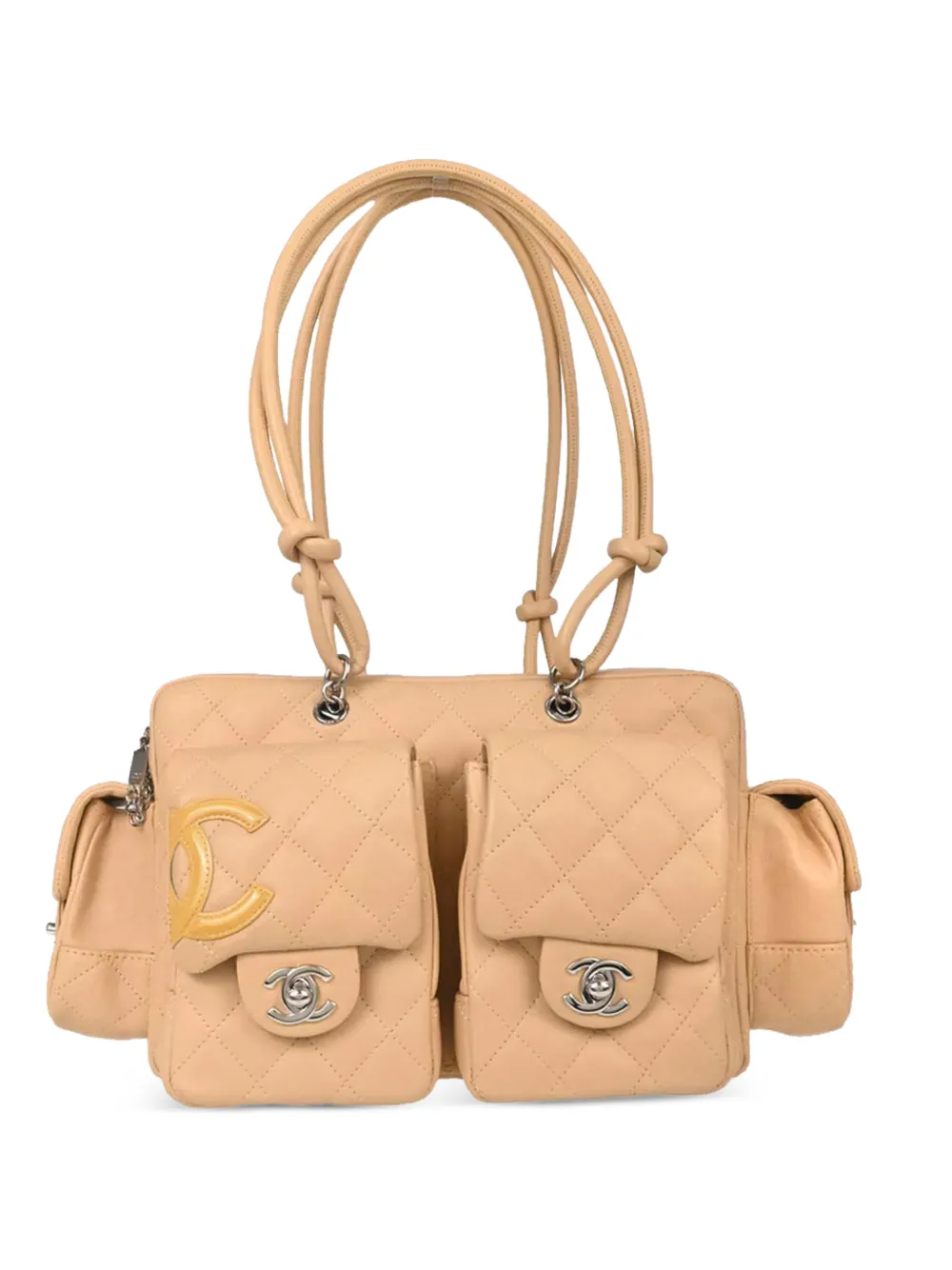 CHANEL Pre-Owned 2005-2006 Cambon Ligne Reporter shoulder bag - Neutrals