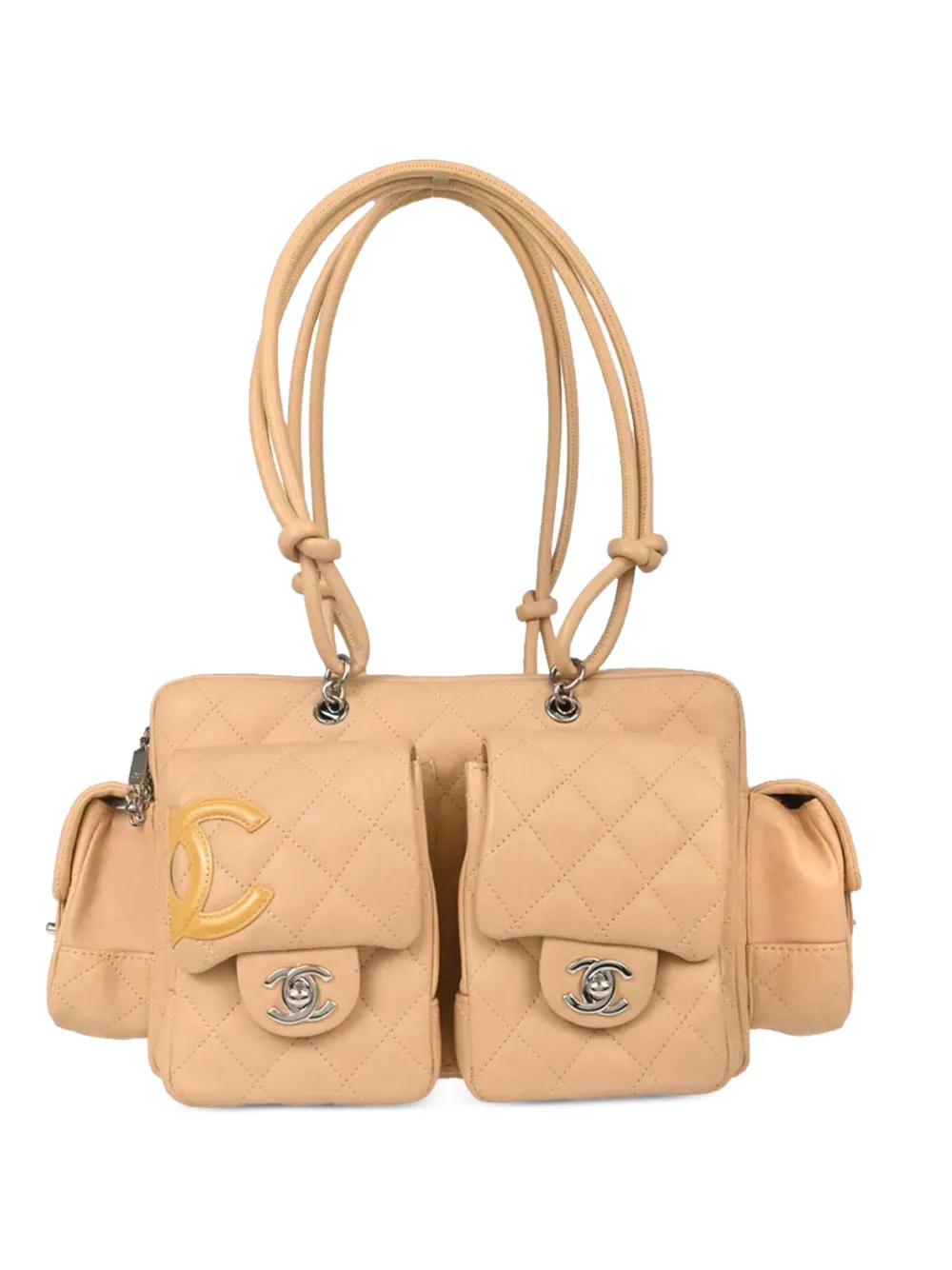 CHANEL Pre-Owned 2005-2006 Cambon Ligne Reporter shoulder bag - Toni neutri