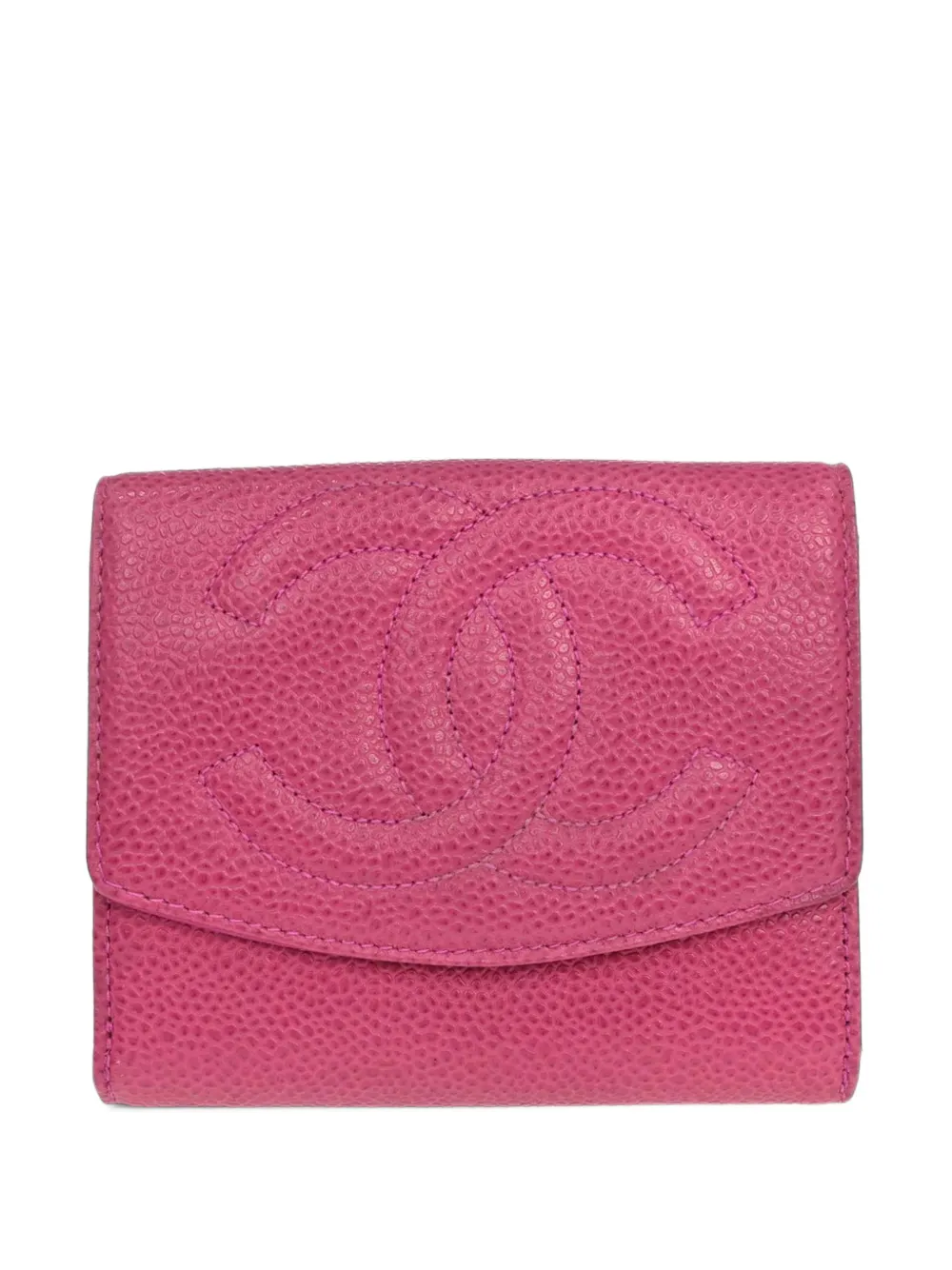 CHANEL Pre-Owned 1996-1997 leather bifold wallet - Rosa