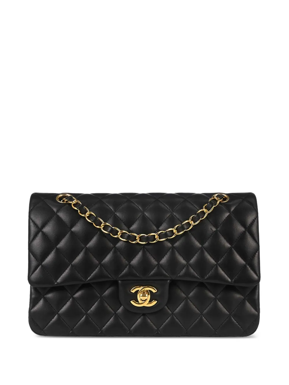 CHANEL Pre-Owned 2018-2019 medium Classic Double Flap shoulder bag - Schwarz