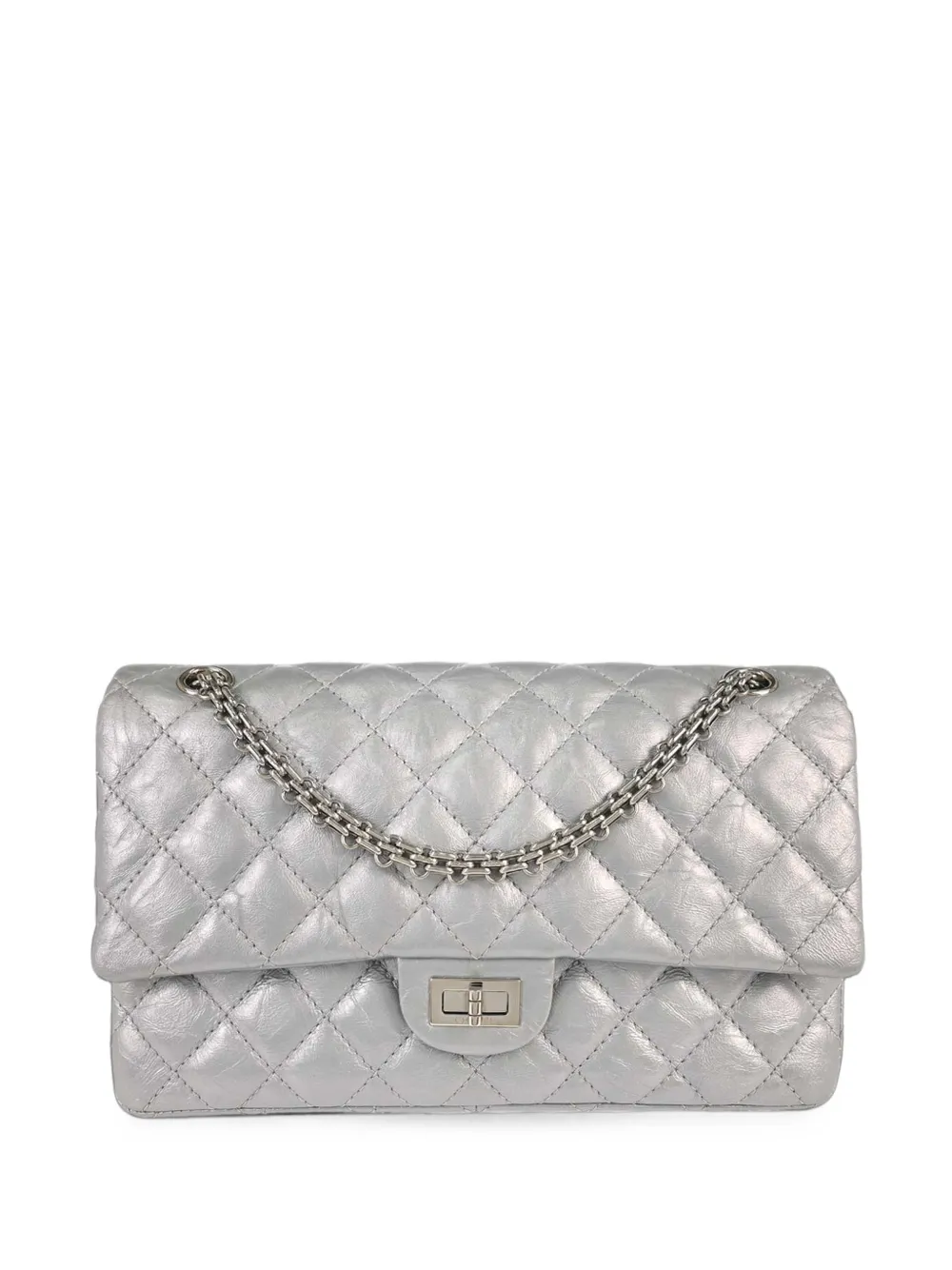 CHANEL Pre-Owned 2017-2018 Double Flap shoulder bag - Grigio
